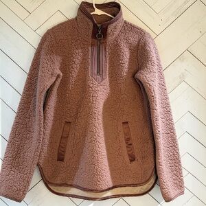 Abercrombie & Fitch Sherpa Half Zip Fleece Pullover Cozy XS
